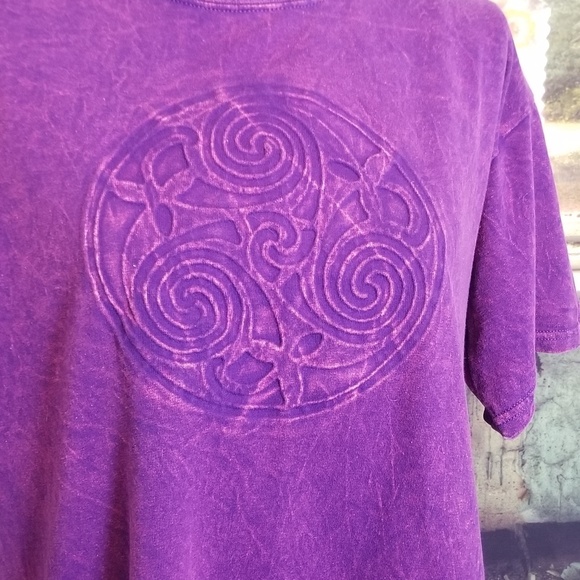 Mens TripWash Triskele Celtic Triskelion Tee Large - Picture 2 of 3